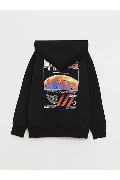 LC Waikiki Comfortable Printed Boy's Hoodie