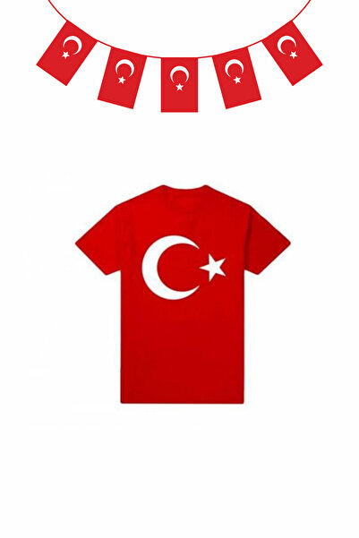 NOBLE STORE Unisex Παιδικό κοντομάνικο μπλουζάκι με στάμπα Atatürk 23 Απριλίο...