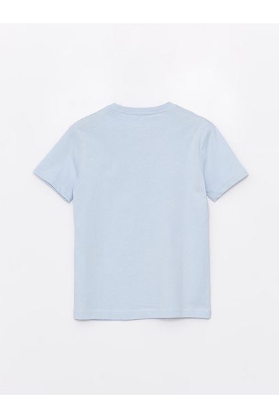 LC Waikiki Băiat - Tricou cu mânecă scurtă cu decolteu și imprimat