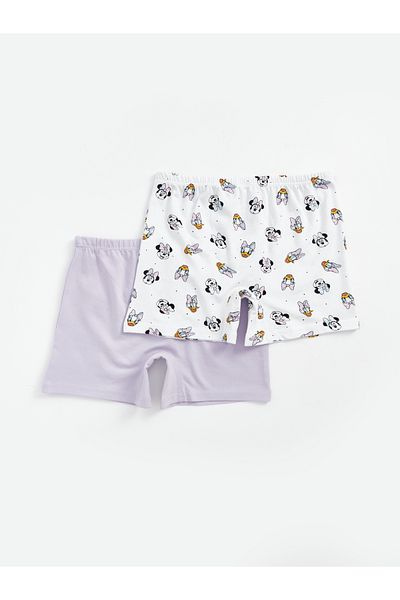 LC Waikiki Minnie Mouse Printed Girl's Boxers 2-Piece