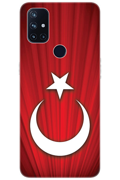 Oneplus Nord N10 5G (BE2029) Uyumlu Kılıf Desen Baskılı Silikon Türk Bayrağı ...