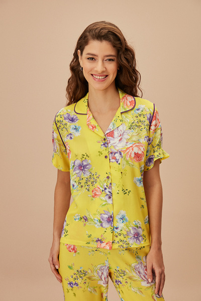 SUWEN Yellow Maskülen Pijama Takımı