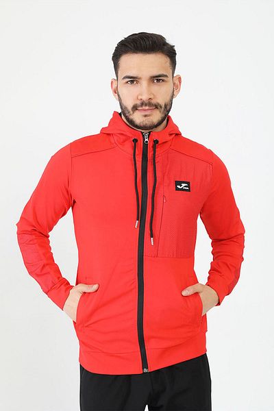 Joma Мъжки ежедневен суичър с качулка, цял цип Poly.Crush M4232302