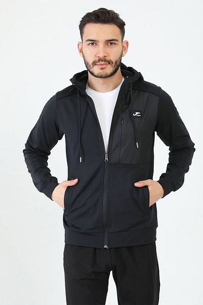 Joma Мъжки ежедневен суичър с качулка, цял цип Poly.Crush M4232302
