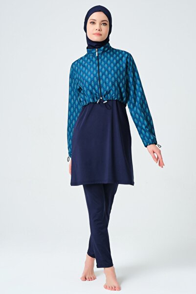 ALFASA Μαγιό Crop Hijab με σχέδιο