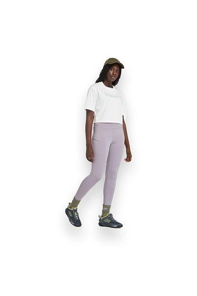 Timberland Tb0A5Vs3 Cropped Sleeve Tee T White Women's T-Shirt
