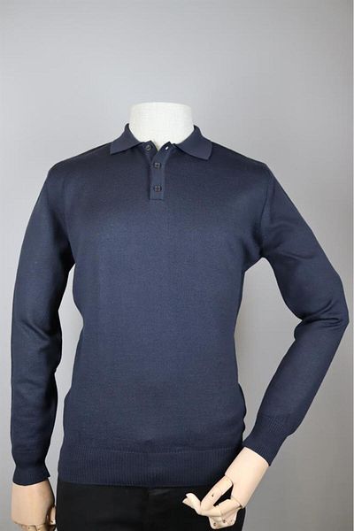 Nehir 234500106 NEHİR BASIC POLO KNITWEAR NAVY BLUE