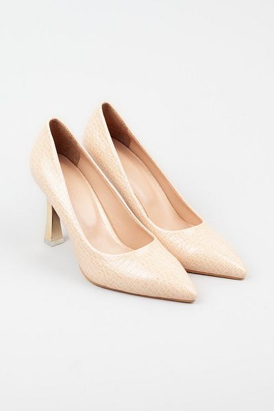 Adım Adım Women's Gold Heeled Stylish Heeled Shoes