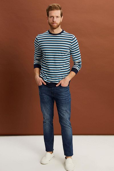 ALEXANDERGARDI Суитшърт Alexandergardi с райета и стандартна кройка (E22-72401)