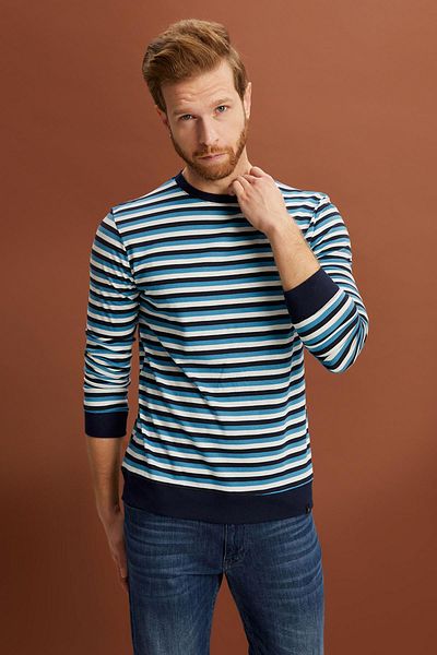 ALEXANDERGARDI Суитшърт Alexandergardi с райета и стандартна кройка (E22-72401)