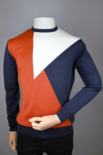 Nehir 234102301 RIVER O-COLLAR KNITWEAR NAVY BLUE