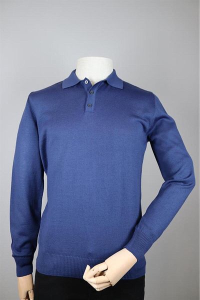 Nehir 234500106 NEHİR BASIC POLO KNITWEAR BLUE