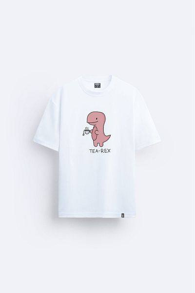 Darkia Tricou unisex imprimat Tea Rex Design