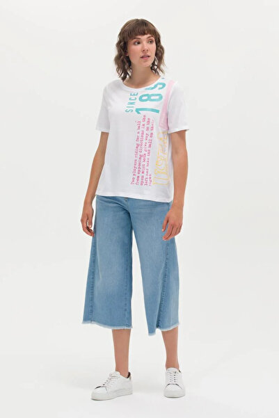 U.S. Polo Assn. Γυναικείο T-Shirt White Crew Neck