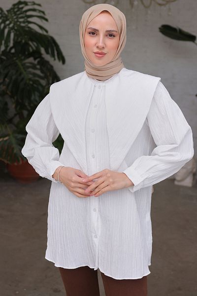 benguen 2063 Collared Shirt Ecru