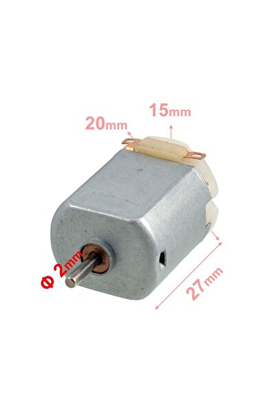 EmAyCenter 4 Adet Dc Motor, Deney Motoru, 3v, 6v Motor Yüksek Devir Dinamo Motor