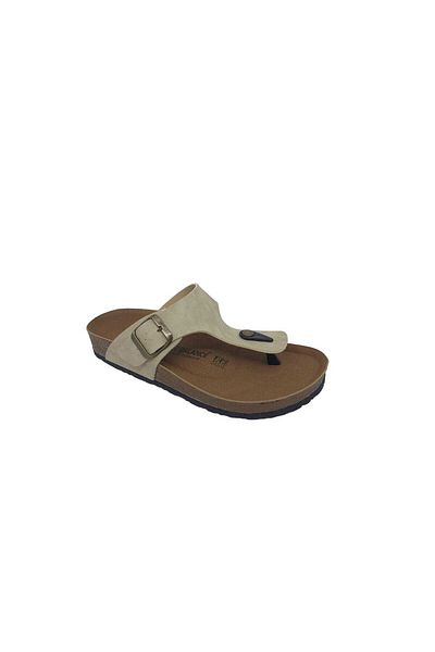 Zerhan 1251 Unisex Cream Flip Flops Παντόφλες Καθημερινής Χρήσης