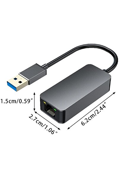 Alfais 4743 Usb To Ethernet 2500Mbps 2.5G Lan İnternet Çevirici Dönüştürücü Adaptör
