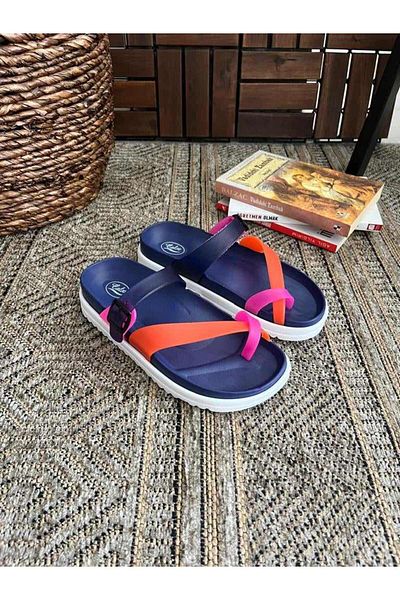 Behtah Kundura Women's Colorful Flip Flops Daily Beach Sea Pool Bathroom Slippers