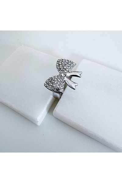 CHARMLUCKY Jewelled Bow Ring