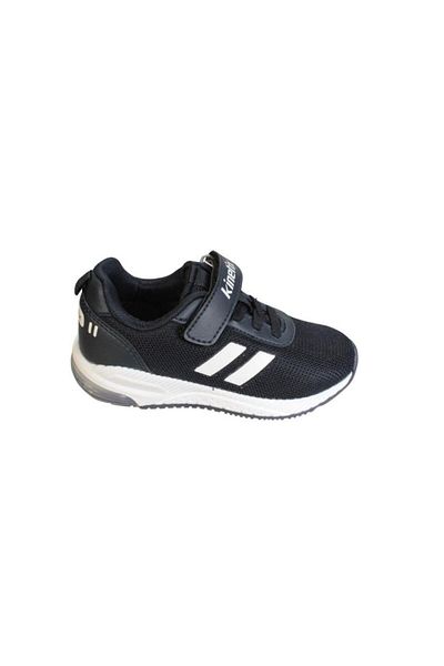 Kinetix KINETIX Boy's White Navy Blue Mesh Velcro Lighted Casual Sneakers