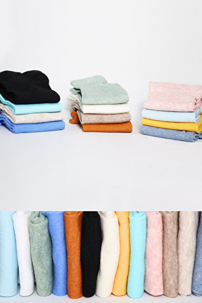 KRAL SOCKS Καλοκαιρινό χτενισμένο βαμβάκι - Γυναικεία μποτάκια Κάλτσες 8 τεμαχίων (8 τεμάχια) Αρωματικό απλό σχέδιο