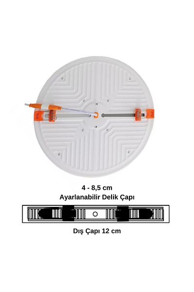 Forlife 18 Watt New Generation Hole Diameter Adjustable LED Panel Luminaire (White Light)