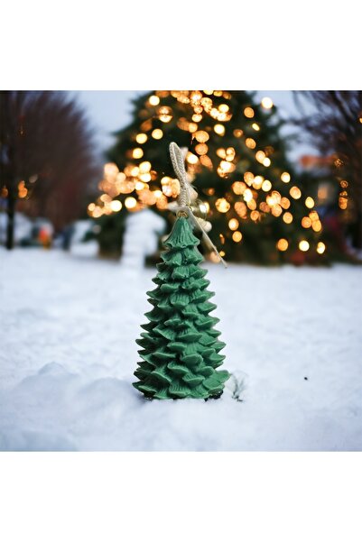 DKGROUP شموع عيد الميلاد المزخرفة هدية عيد الميلاد شمعة نباتية مجموعة شجرة صن...