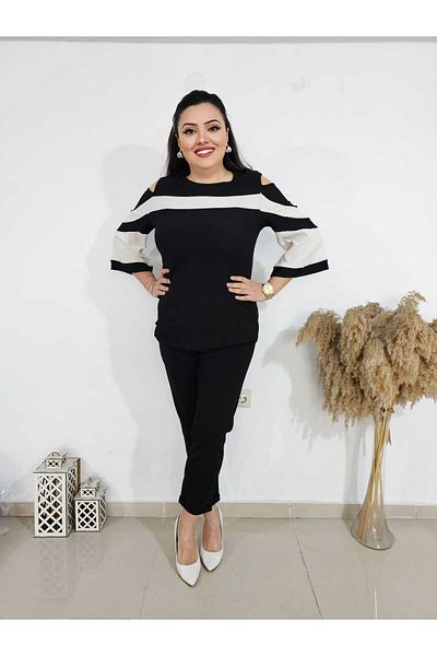 Melis Designer Plus Size Flounce Blouse
