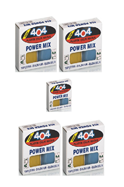 404 Power Mix Hamur Yapıştırıcı Mini 40 gram Güçlü Ve Küvetli Yapıştırıcı 5 A...