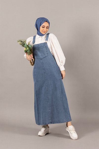 Stilife Larin Jeans Salopette Blue