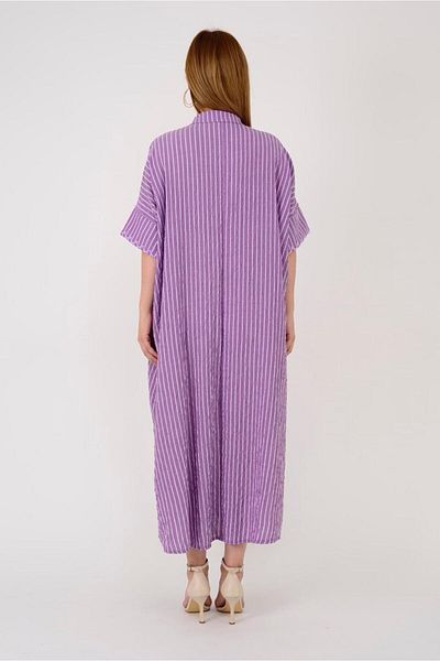 Rabiossa Rochie de damă cu dungi boeme