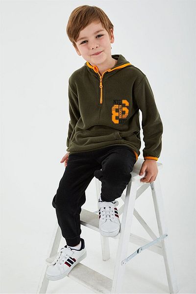 ROLY POLY Rp2906-g Σετ φόρμας Brooklyn Written Polo 9-15 ετών Χακί
