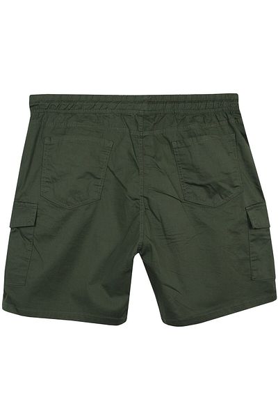 marufshop Men's Large Size 100-156 Gabardine Shorts with Cargo Pockets Suitable for Weight Between Khaki