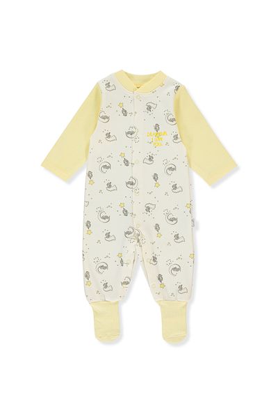 Bebetto INTERLOK JUMPSUIT WITH SOCKS (SLEEPY CUTE) T 3584