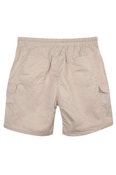 marufshop Ανδρικό σορτς Gabardine με τσέπη Cargo Κατάλληλο για Ανδρικό Μεγάλο Μέγεθος Μεταξύ 100-156 κιλών Stone
