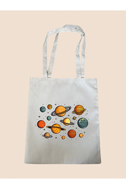 lili hediyelik Сумка з принтом планет - велика жіноча сумка через плече