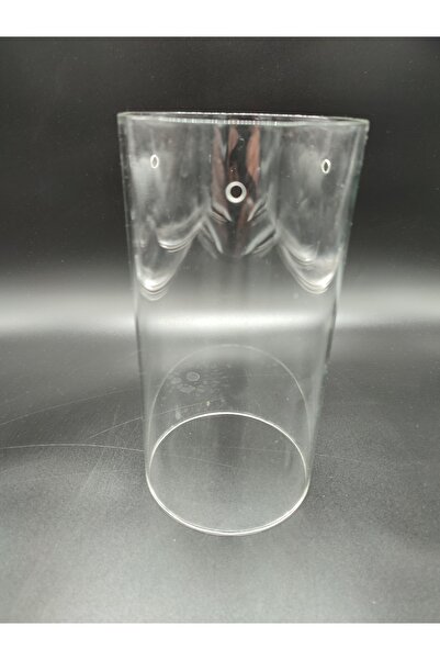 KUĞULU Silindir Avize Camı. Şeffaf ,yanlarından Üç Delikli (ÇAP: 12.00CM-H: 2...