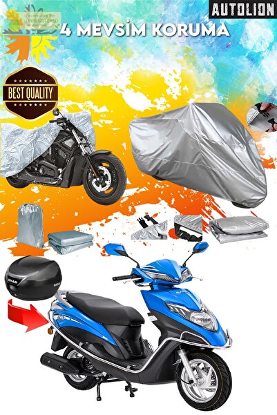 AUTOLION Kanuni Mati 125 Back Bag Compatible Ultra Protective Motor Tarpaulin