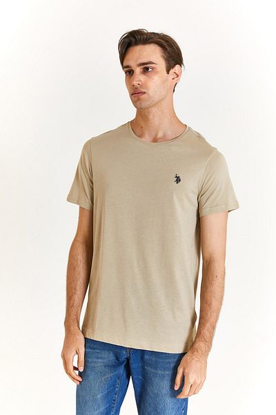 U.S. Polo Assn. MEN'S BASIC BICYCLE NECK EMBROIDERED T-SHIRT