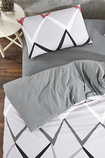 LaLiva Boomerag Sheet Elastic Double Duvet Cover Set