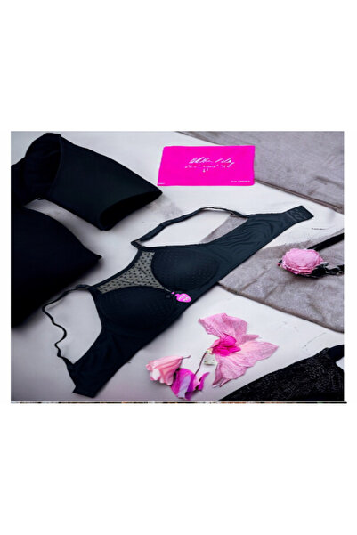 ECEM BALENSİZ SİLİKONLU DESTEKSİZ ÖNÜ TÜL MODEL SÜTYEN 012