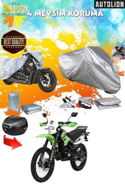 AUTOLION حقيبة خلفية Mondial X-Treme Max 200 متوافقة مع مشمع المحرك فائق الحماية