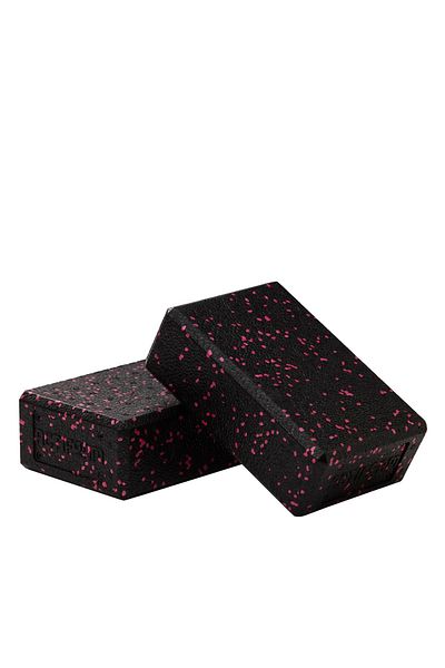 Wallzon Yoga Block Pink Medium Hard Set of 2