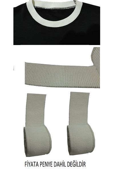 U5 FASHION Combed Cotton Collar Armband Rib Set 3 Pieces Price (TRIKO WOVEN) Multi-Purpose Hobby Rib Fabric Band