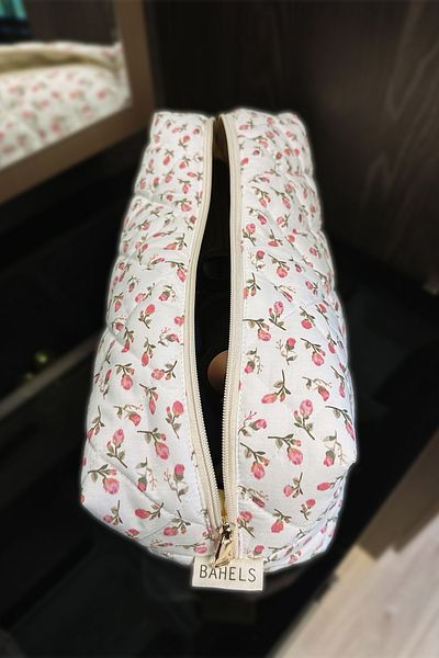 BAHELS Чанта Viral Pattern XL Size, пътна чанта за всички видове стилизиране на коса