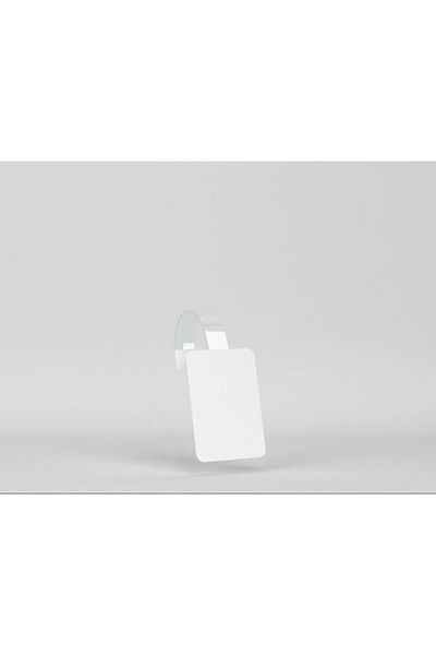 Copyder 50 Pieces Transparent PVC Wobbler Price Tag and Information Card Holder - 1.5x20 cm