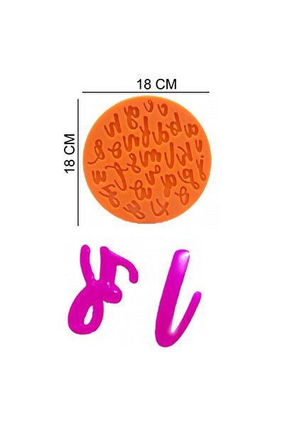 Butedo Harfler Silikon Şeker Hamuru, Sabun, Mum Kalıp