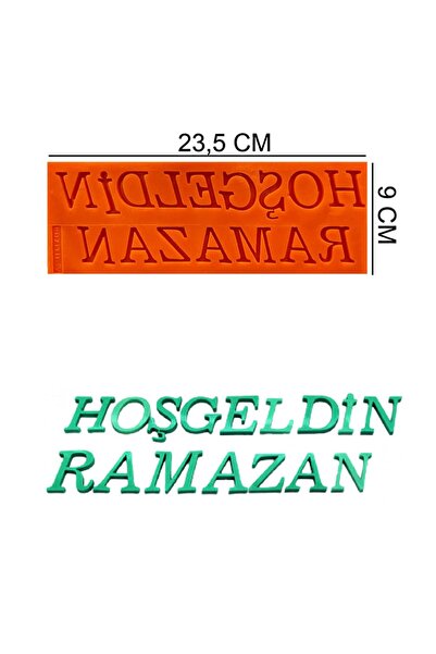 Butedo Hoşgeldin Ramazan Silikon Şeker Hamuru, Sabun, Mum Kalıp