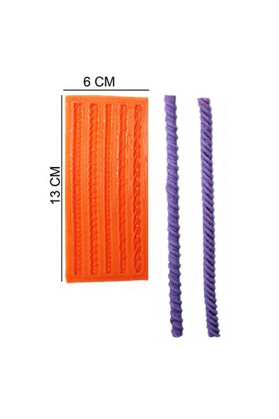 Butedo Şerit Zincir Silikon Şeker Hamuru, Sabun, Mum Kalıp